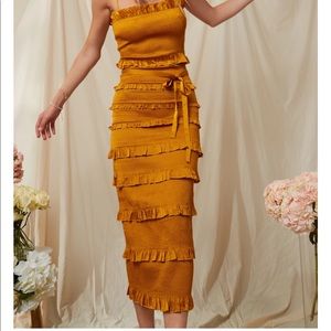 V. Chapman Lily Dress, size 6 in color Chai Tea